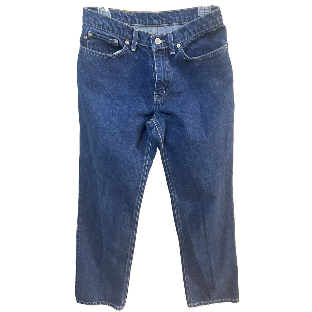 VTG Polo Ralph Lauren Saturday Jeans Womens‎ 6 W29 L29 Dark Wash Straight Cotton